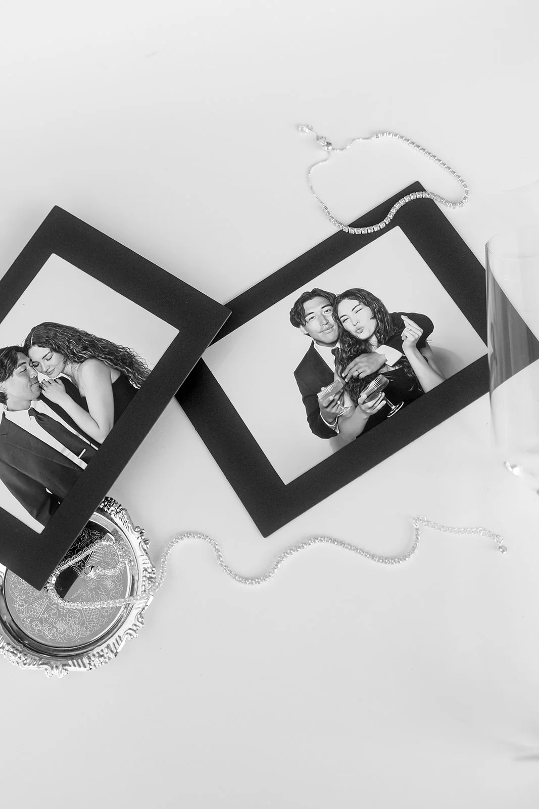 Schwarz-weiße Fotostreifen